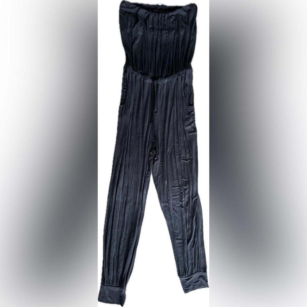 Young Fabulous & Broke Reece Olive Green & Black Tie Dye Strapless Jumps… - Picture 3 of 8